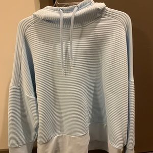 XXL Nike light blue ribbed hoodie
